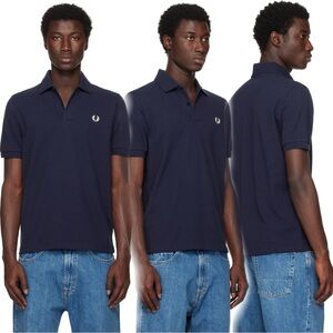 Fred Perry The Perry Polo Black 40 UK Med